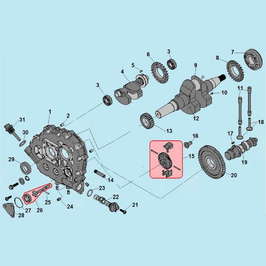 Коленвал и распредвал Champion DG6501ES